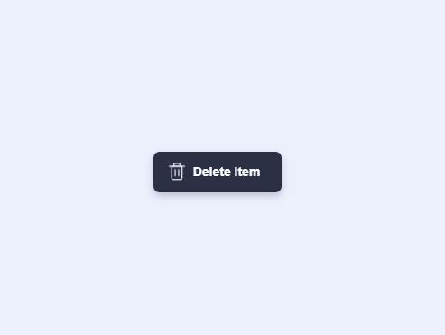 JavaScript Buttons - Trash button animation