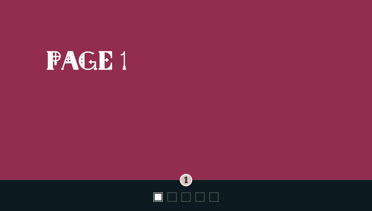 CSS Page Transitions - Svg path pagination and rotating page transition