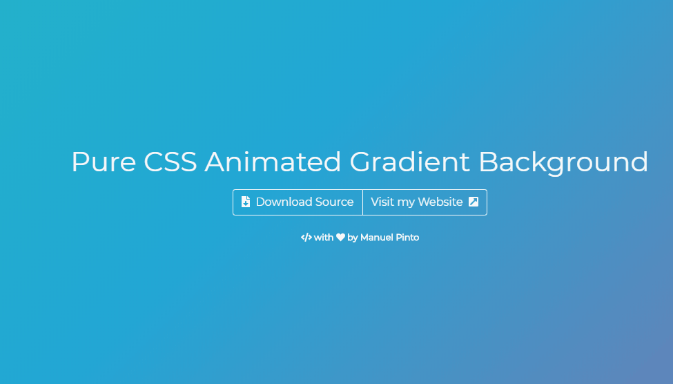 CSS Animated Backgrounds - Pure CSS Gradient Background Animation