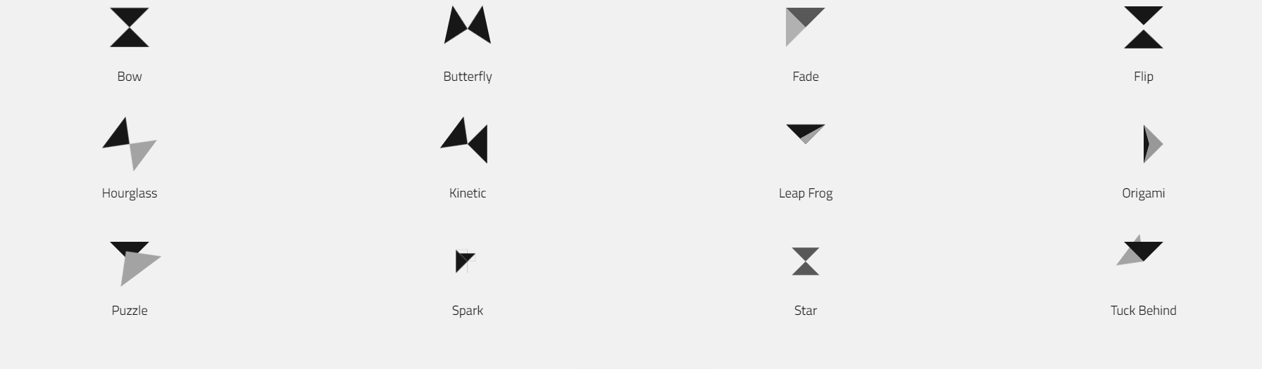 CSS Spinners - Dual Triangle Preloaders