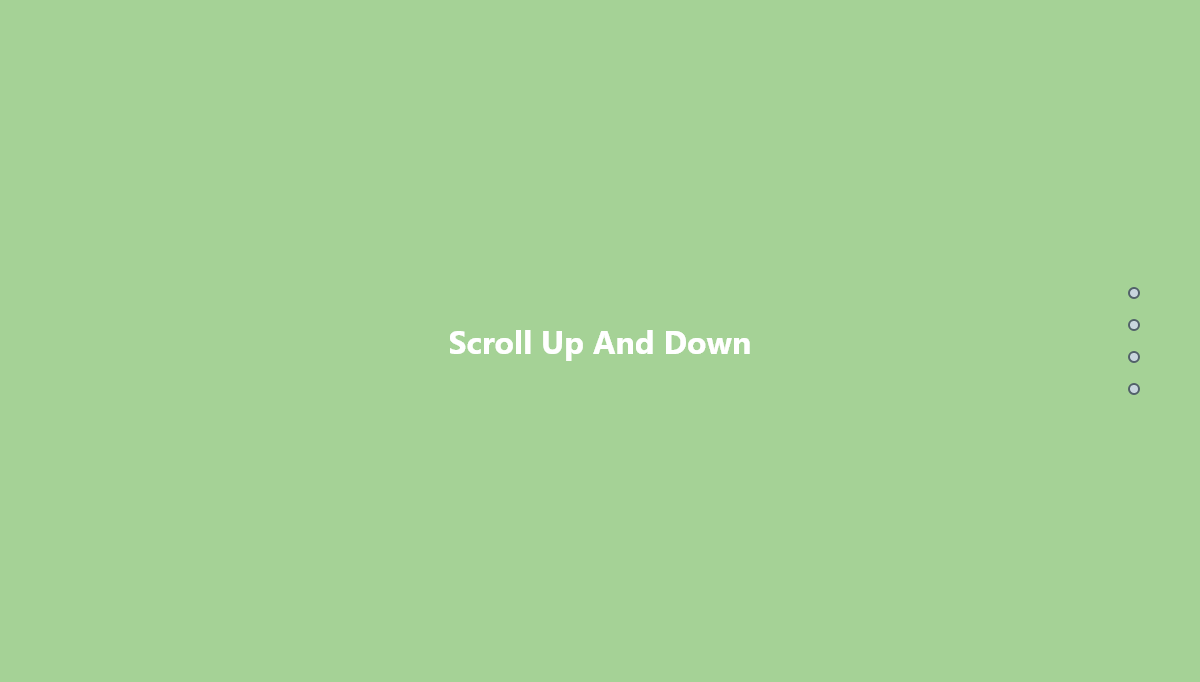 jQuery Scroll Effects - Full Page Vertical Slider