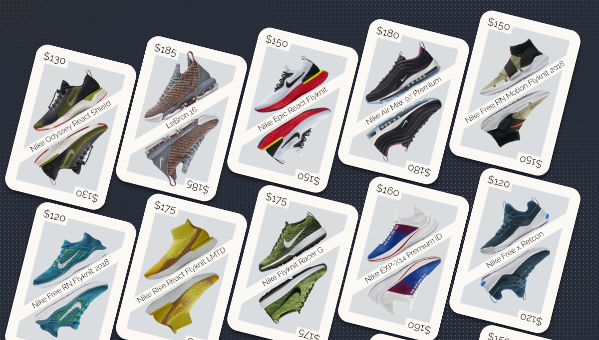 CSS Card Layouts - Playing card CSS Grid eCommerce layout