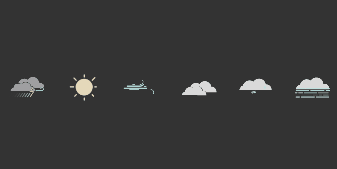 CSS Weather Icons - Some CSS Weather Icon SVGs