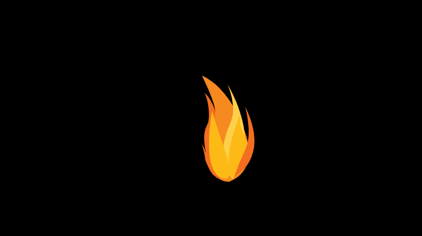 CSS Fire Animation - SVG CSS Fire animation