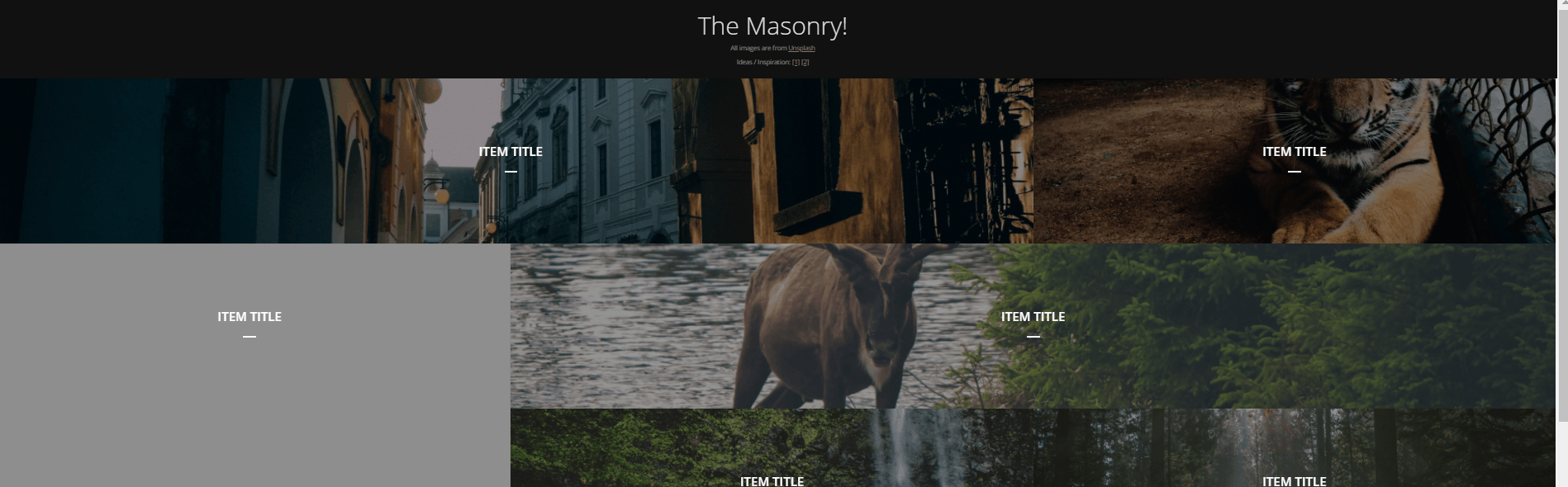 CSS Masonry Layout Examples - JS Masonry