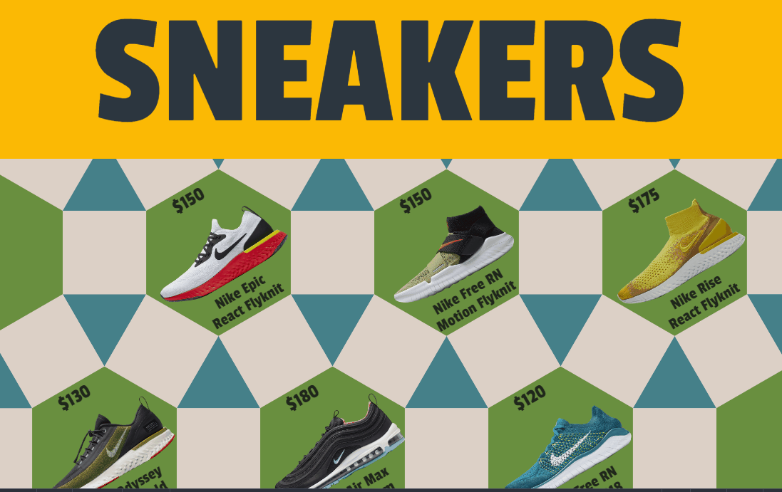 CSS Hover Effects - CSS Tessellations ECommerce
