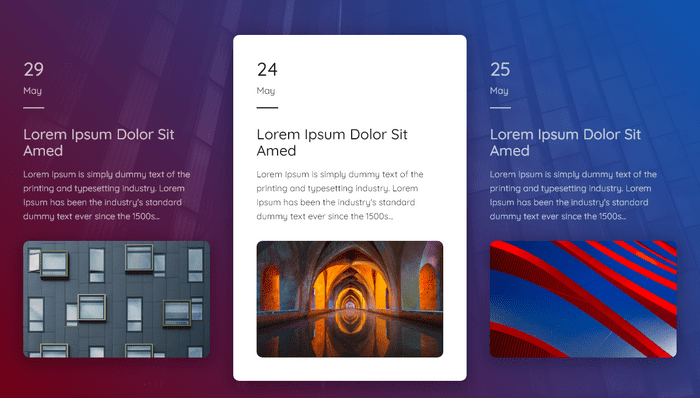 jQuery Sliders - Responsive News Card Slider