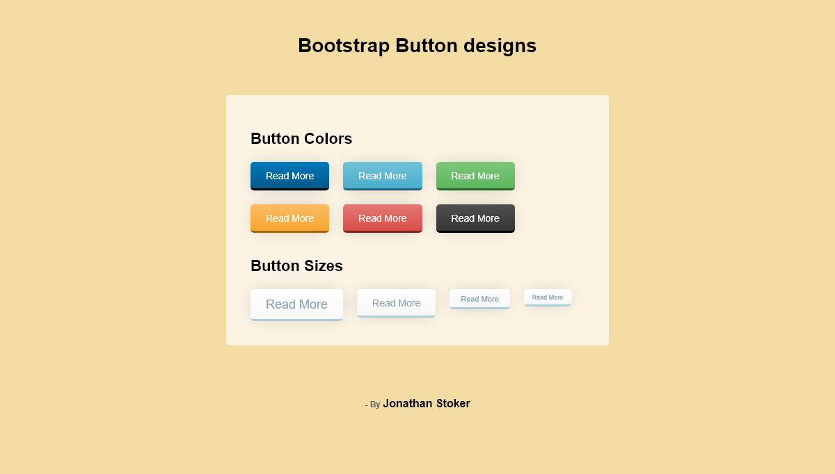 Bootstrap Buttons - Bootstrap Button designs