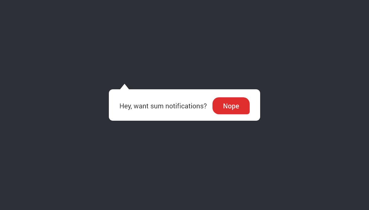 JavaScript Notifications - Thanks for notifications