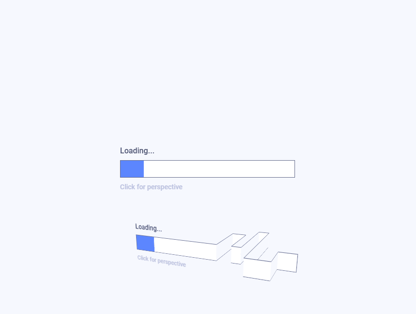 JavaScript Progress Bars - 3D Loading