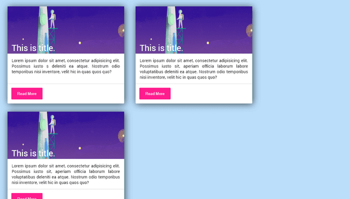 CSS Material Design Cards - CSS Material Cards Design