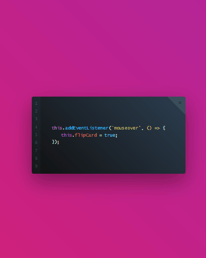 CSS Cards - Flipping Business Card