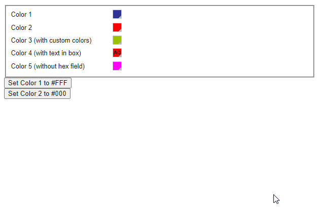 jQuery Color Picker Plugins - Really Simple Color Picker